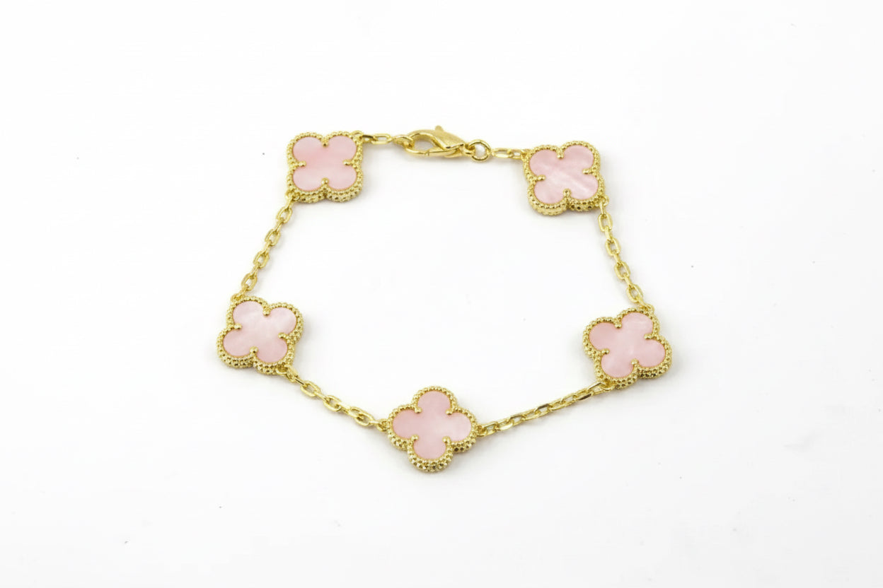 Bracelet trèfle a quatre feuilles (plus grand)
