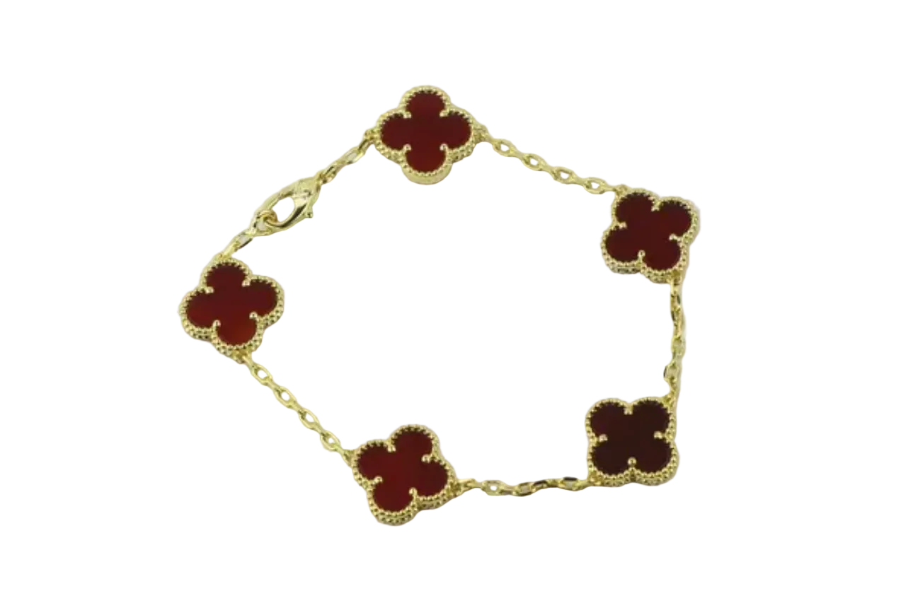 Bracelet trèfle a quatre feuilles (plus grand)
